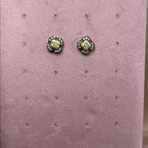 Frieda Rothman Sterling Silver Clover Cluster Stud Earrings - NEW - Picture 4 of 9